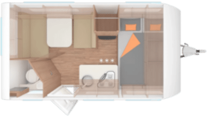 Weinsberg CaraOne 390 QD Çekme Karavan Yerleşim